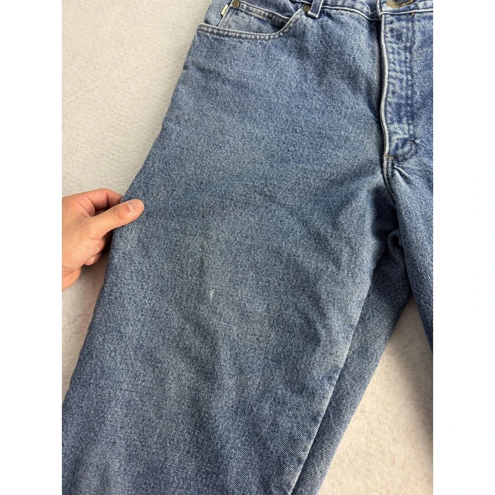 L.L. Bean Double L Natural Fit Jeans Mens 35 x 34 Blue‎ Fleece Lined Denim